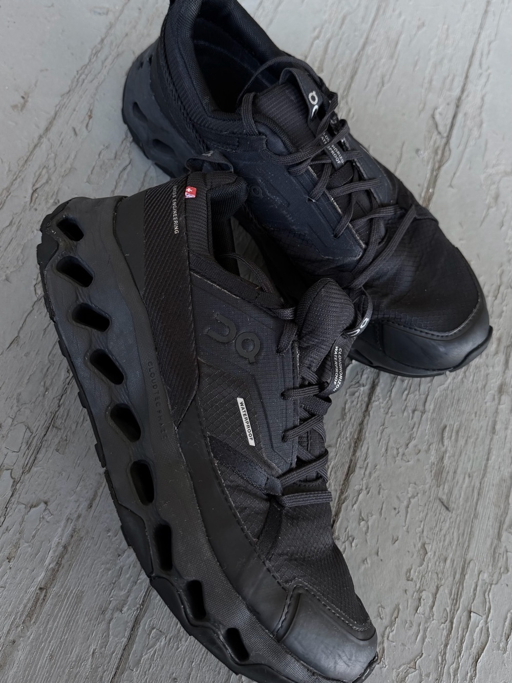 On Running Cloudhorizon Waterproof Black Sneakers Size US 8 / EU 39